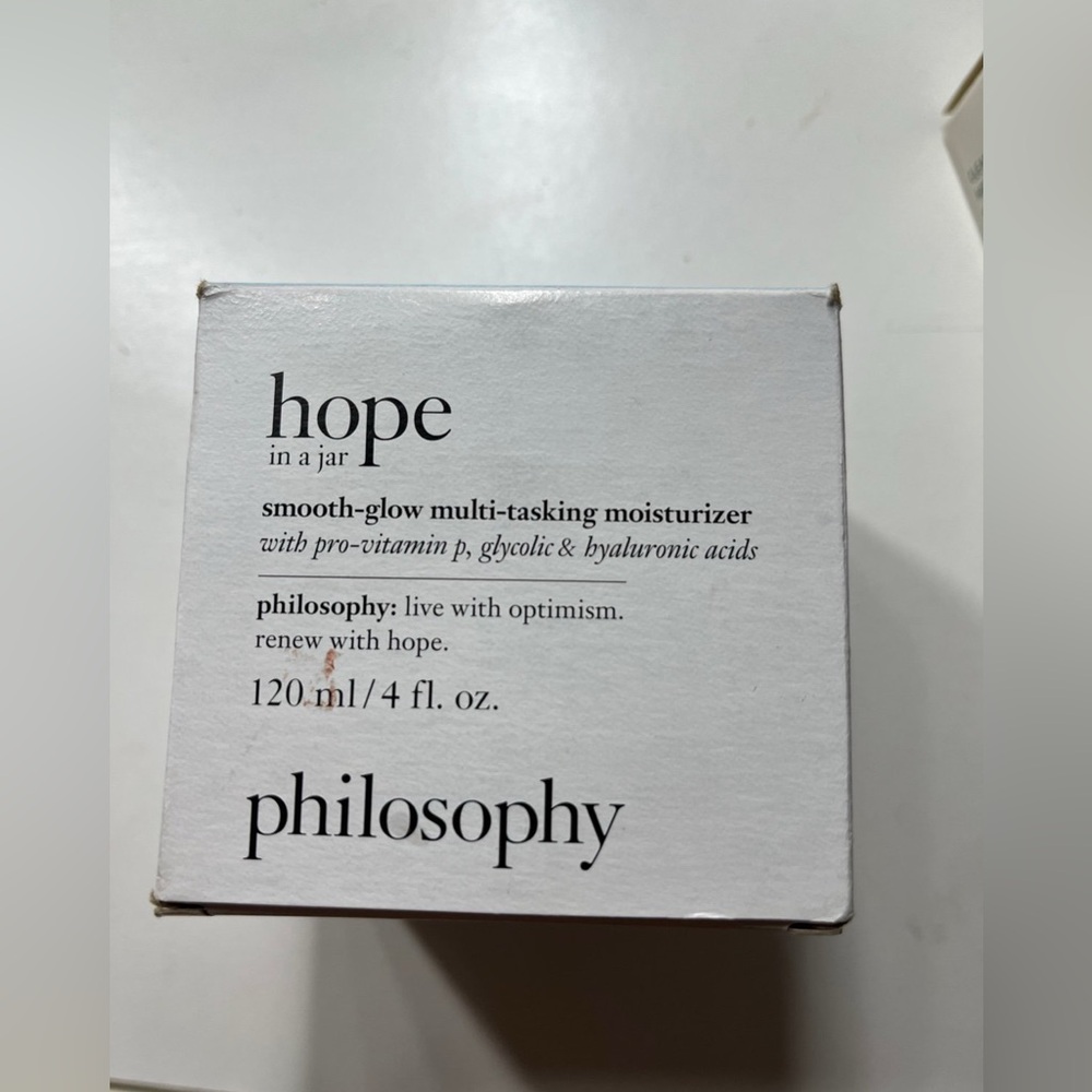 Philosophy White Moisturizer Hope Line Skincare